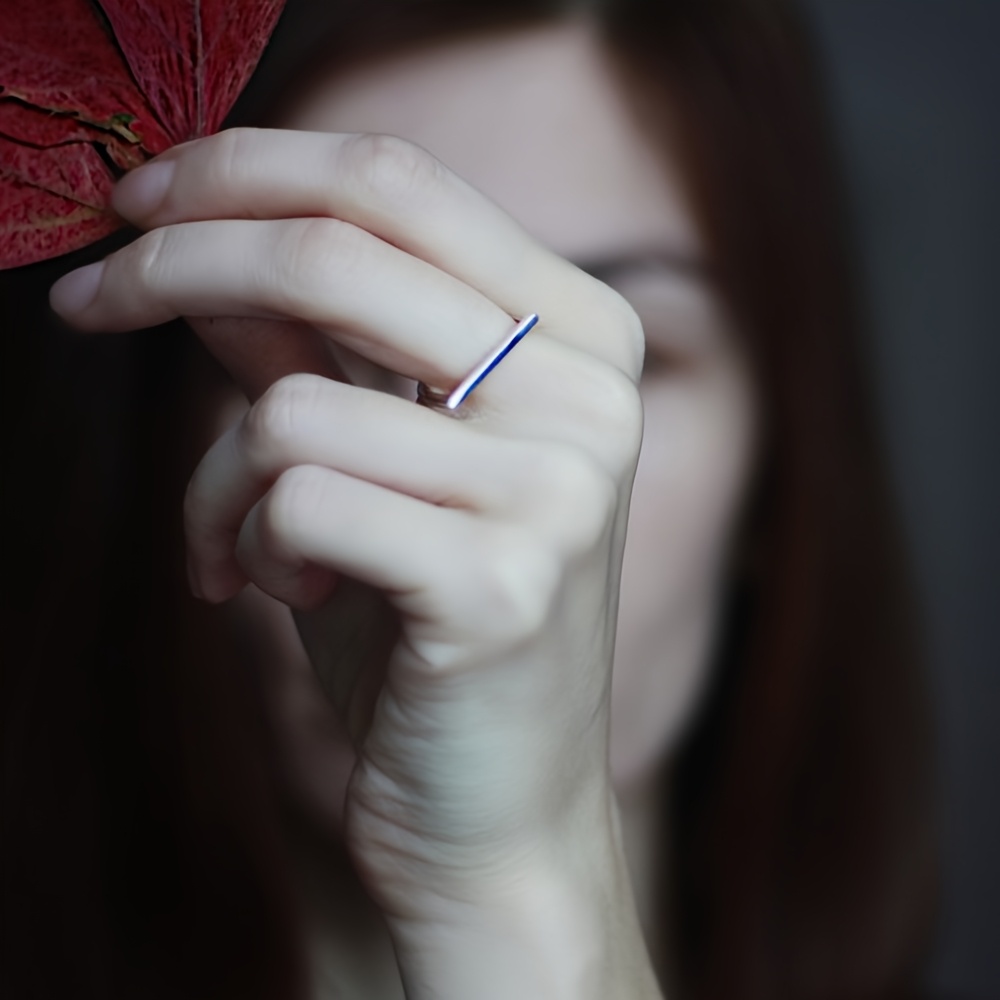 Stainless Steel D-Ring Minimalist Unisex Ring